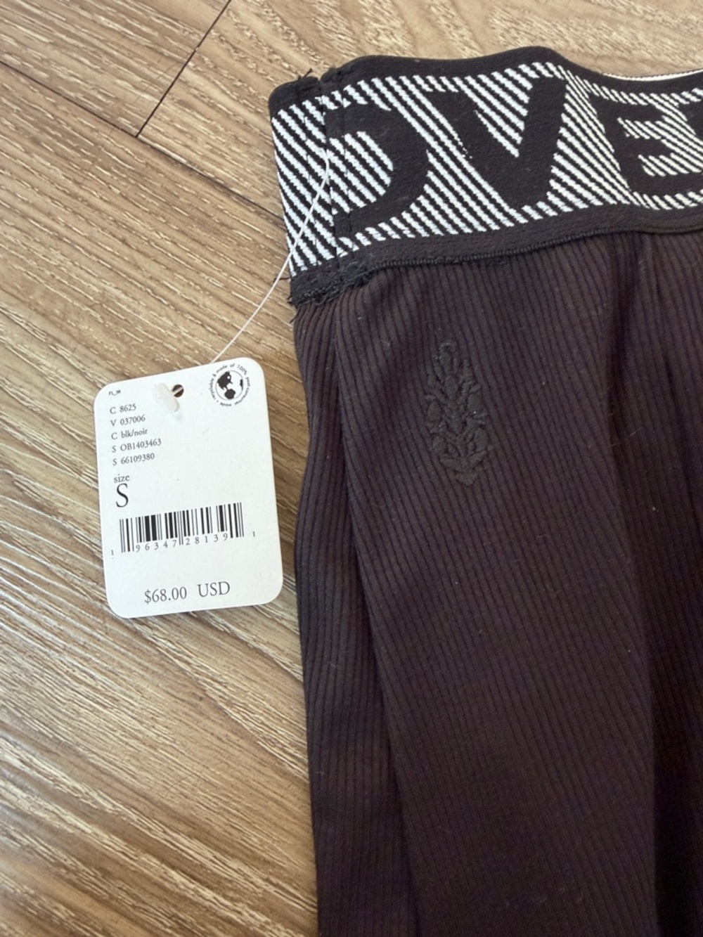 NWT Free People Movement Duo Tennis Black Mini Skirt Size: S - Picture 7 of 10